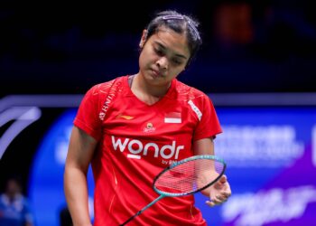 Gregoria Mariska Tunjung Takluk dari Pornpawee Chochuwong di China Masters 2024.