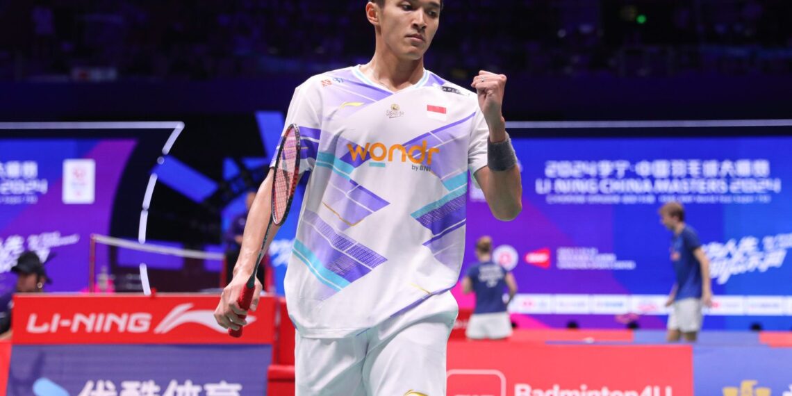 Jonatan Christie (6) berhasil mengalahkan Lu Guang Zu dari China.