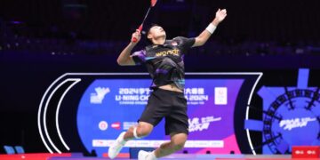 Jonatan Christie melaju ke semi final China Masters 2024.(FOTO: Humas PBSI)