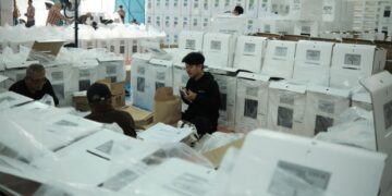 KPU Kota Bandung siapkan logistik pemilu untuk Pilkada Serentak 2024.(FOTO: Humas Pemkot Bandung)