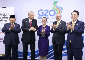 Presiden Republik Indonesia, Prabowo Subianto, menghadiri pertemuan MIKTA Leaders’ Gathering yang ke-2 yang berlangsung di sela-sela Konferensi Tingkat Tinggi (KTT) G20 di Rio de Janeiro, Brasil, pada Senin, 18 November 2024.