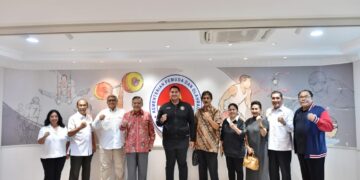 Menteri Pemuda dan Olahraga Republik Indonesia (Menpora RI) hari Rabu (20/11) sore menerima Ketua Umum Komite Olahraga Masyarakat Indonesia (Kormi), Hayono Isman bersama pengurus lainya di ruang kerjanya Lantai 10, Kemenpora, Senayan, Jakarta.