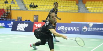 Pasangan ganda putri Indonesia Febriana Dwipuji Kusuma dan Amallia Cahaya Pratiwi.(FOTO: humas PBSI)