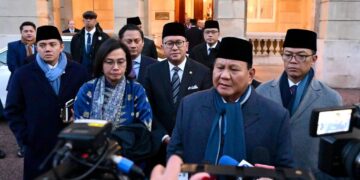 Presiden Prabowo Subianto di London Inggris.(FOTO: Setkab)