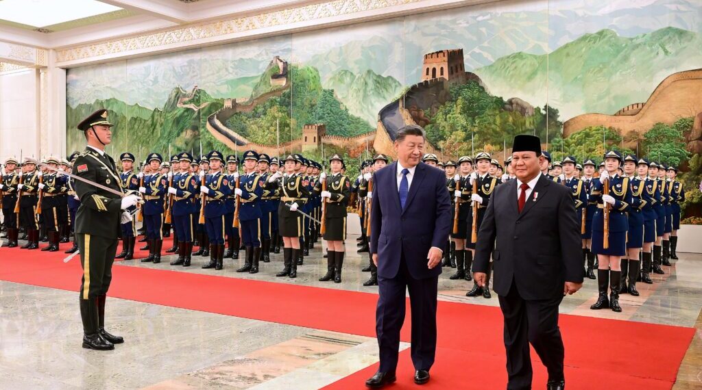 Presiden Republik Indonesia, Prabowo Subianto, melakukan kunjungan kenegaraan perdananya ke Republik Rakyat Tiongkok (RRT), Sabtu (09/11/2024). (Foto: BPMI Setpres/ Muchlis Jr)