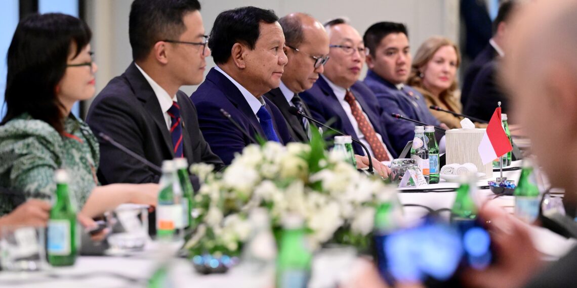 Presiden Prabowo Subianto beserta rombongan di Amerika Serikat.(FOTO: Setneg)