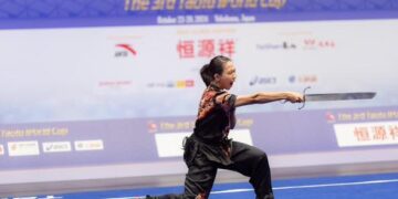 Tasya Ayu Puspa Dewi Raih Emas di Kejuaraan Wushu Dunia.