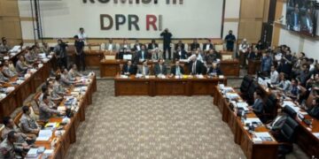 Rapat kerja Kapolri bersama Komisi III DPR RI.(Foto:Istimewa).