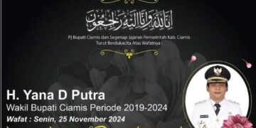Calon Wakil Bupati Ciamis Yana Dian Putra Meninggal
