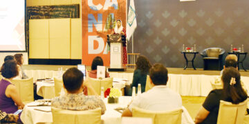 Wakil Menteri Perdagangan, Dyah Roro Esti memberikan sambutan pada Seminar tentang Ekspor ke Kanada yang berlangsung di Jakarta, Selasa (3 Des).