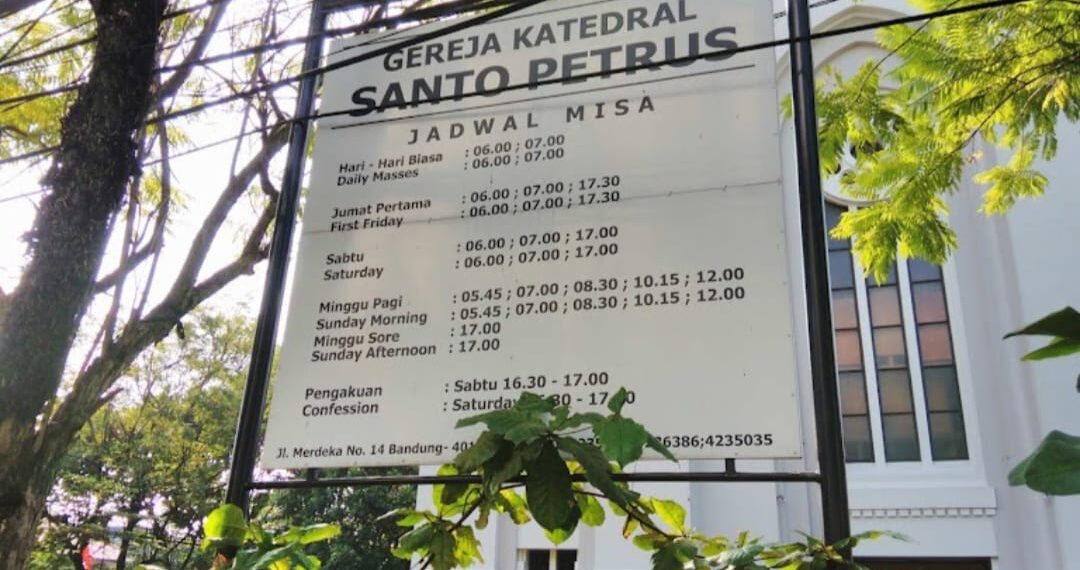 Gereja Katedral Santo Petrus di Jalan Merdeka, Kota Bandung.(Foto:Istimewa).