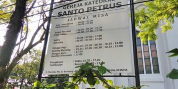 Gereja Katedral Santo Petrus di Jalan Merdeka, Kota Bandung.(Foto:Istimewa).