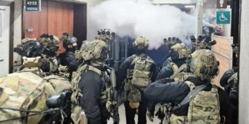 Keadaan saat darurat militer di umumkan oleh presiden Yoon. (foto: istimewa)