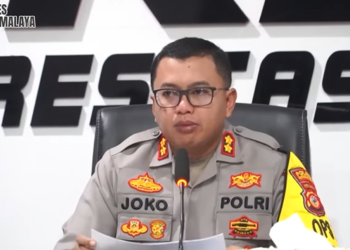 Kapolres Tasikmalaya Kota AKBP Joko Sulistiono menggelar ekspose data kriminal kota tasikmalaya 2024