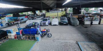 Suasana di flyover Mochtar Kusumaatmadja di Kota Bandung