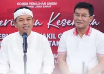 Dedi Mulyadi-Erwan Setiawan, Pasangan Gubernur-Wakil Gubernur Jawa Barat terpilih hasil Pilkada Serentak 2024.(Foto:Istimewa).