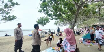 Patroli polisi di kawasan wisata.(Foto: Istimewa0