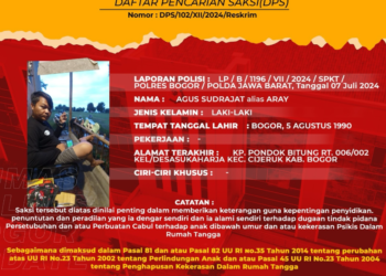 Daftar pencarian saksi