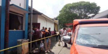 Pos Polisi Lingkar Gentong, Tasikmalaya, yang dirusak orang tidak dikenal (OTK).(Foto:Istimewa).