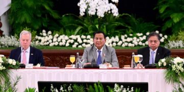 Presiden Prabowo Subianto menghadiri pertemuan US-ASEAN Business Council (US-ABC) yang berlangsung di Istana Negara, Jakarta, Selasa (03/12/2024). (Foto: BPMI Setpres/Muchlis Jr)