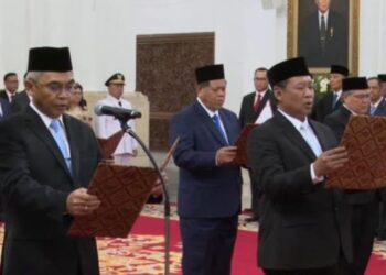 Pelantikan Pimpinan dan Dewas KPK periode 2024-2029.(Foto:Istimewa).