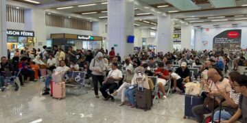 Suasana di stasiun Whoosh saat Libur Nataru 2024/2025. KCIC mencatat sekitar 174 barang tertinggal di area stasiun dan kereta cepat Whoosh.