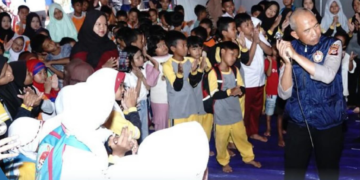 Trauma healing.(FOTO: Humas Polda Jabar)