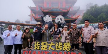 Wamenpar Ni Luh Puspa melakukan kunjungan ke Taman Safari Indonesia, Bogor, Jawa Barat, untuk memastikan kesiapan sambut liburan.