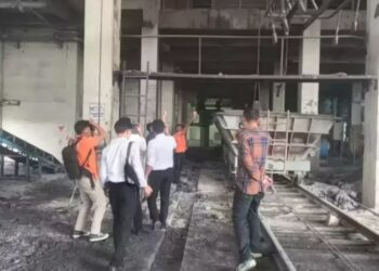 Lokasi terjadinya ledakan smelter titanium di PT Monokem Surya, Karawang. (Foto:Istimewa).