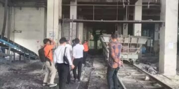 Lokasi terjadinya ledakan smelter titanium di PT Monokem Surya, Karawang. (Foto:Istimewa).