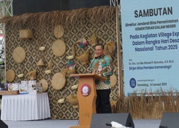 Hari Desa Nasional Meriah dengan kehadiran Village Expo di di Desa Cibeureum Kulon, Kecamatan Cimalaka, pada Selasa, 14 Januari 2024.