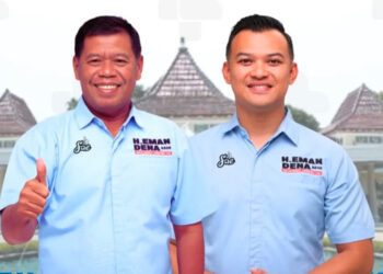 Bupati Majalengka Eman Suherman dan Wakil Bupati Majalengka Dena Muhammad. (foto: istimewa)
