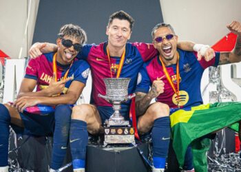 Barcelona menang telak. (foto: istimewa)