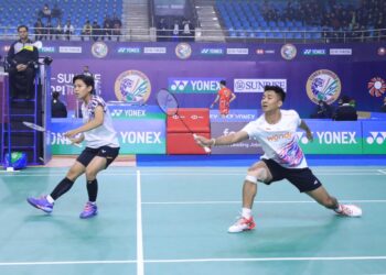 India Open 2025 digelar Sejak Selasa 14 Januari 2025. Pasangan Dejan/Siti Fadia menangi laga debut.(Foto: Humas PBSI)
