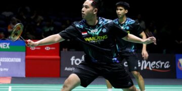 Sabar/Reza melaju ke babak kedua Malaysia Open 2025 pada laga Rabu 8 Januari 2025 di Axiata Arena Kuala Lumpur Malaysia. Sabar-Reza Tumbang