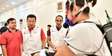 Wakil Menteri Pemuda dan Olahraga Republik Indonesia (Wamenpora RI) Taufik Hidayat menghadiri peluncuran Platform PBSI Sport Science Analytics di Pelatnas Persatuan Bulutangkis Seluruh Indonesia (PBSI), Cipayung, Jakarta Timur, Senin (13/1). Platform tersebut diluncurkan oleh Ketua Umum PP PBSI Muhammad Fadil Imran.(foto:Andre/kemenpora.go.id)