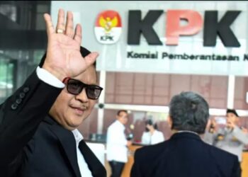 Sekjen PDIP, Hasto Kristiyanto di Gedung KPK.(Foto:Istimewa).