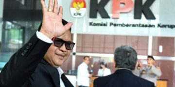 Sekjen PDIP, Hasto Kristiyanto di Gedung KPK.(Foto:Istimewa).