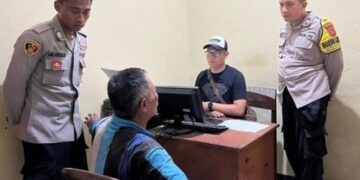 Gagan (59), tersangka pelaku penyiraman air keras terhadap istri dan dua anak tirinya.(Foto:Istimewa).