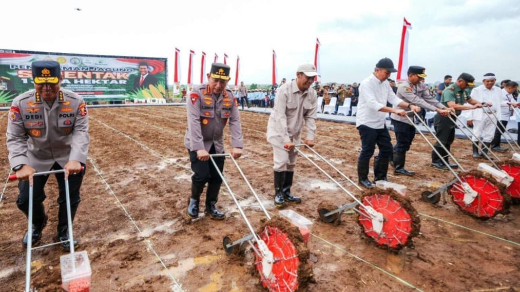 Launching menggalakkan tanam jagung wujudkan swasembada pangan.(Foto:Istimewa)