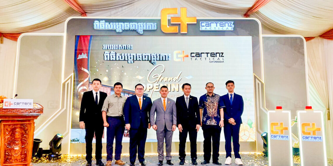 Cartenz Tactical, produsen pakaian outdoor dan hobi militer asal Bandung buka gerai di Phnom Penh pada 14 Februari 2025.