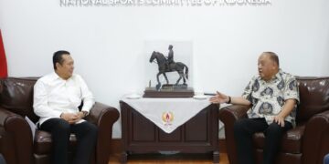 Ketum KONI Pusat Marciano Norman Terima Audiensi Bamsoet, Bahas Perkembangan Olahraga Bermotor dan Tarung Derajat