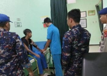 Mulky (13), bocah tenggelam di Pasir Karangpapak, Garut, berhasil diselamatkan.(Foto:Istimewa).