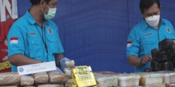 Barang bukti narkoba dari 14 kasus yang dibongkar BNN.(Foto:Istimewa).