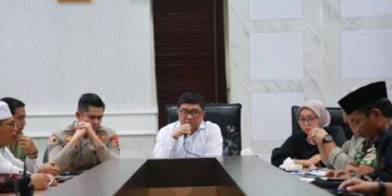 Bupati, Kapolres Garut, dan Forkompimda menggelar pertemuan buntut aksi sweeping ormas.(Foto:Istimewa).