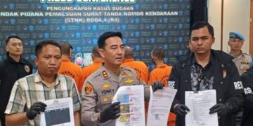 Polres Cianjur tangkap empat pelaku pemalsuan STNK.(Foto:Istimewa).