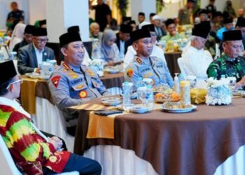 Kapolri Jenderal Listyo Sigit Prabowo melaksanakan Safari Ramadhan bersama para tokoh ulama di Mapolda Jawa Barat.(Foto:Istimewa).