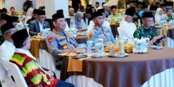 Kapolri Jenderal Listyo Sigit Prabowo melaksanakan Safari Ramadhan bersama para tokoh ulama di Mapolda Jawa Barat.(Foto:Istimewa).