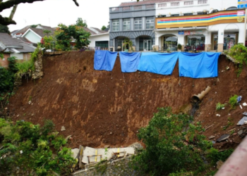 Longsor di Kota Bogor