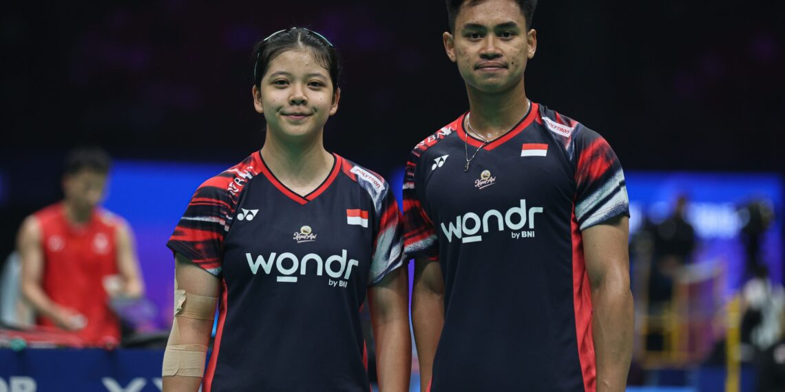 Pasangan ganda campuran Indonesia Jafar Hidayatullah/Felisha Alberta Nathaniel Pasaribu.